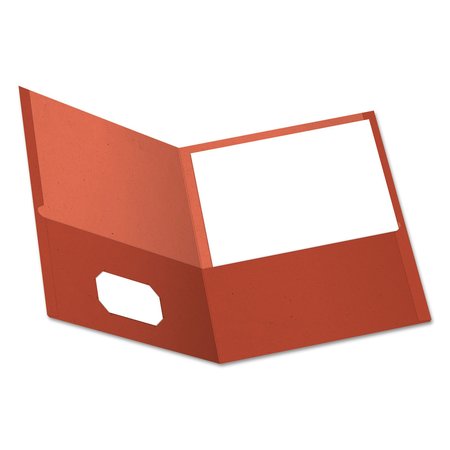 OXFORD EARTHWISE Two Pocket Portfolio, Red, Pk25 78511